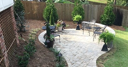 landscape and hardscape design patio